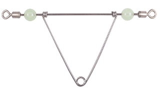 Fishing Arm Balance Triangle with Pearl Beads