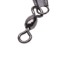 White Nickle Crane Swivel with Safety Swivel Fishing Swivel