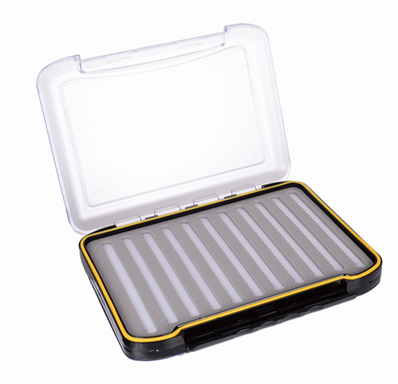 Ultra-Thin Plastic Transparent Fly Fishing Box Magnetic Foam Design Inserted Into Fly Fishing Box