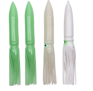 12"/30cm Soft Octopus Squid Skirts Lure Bulb Trolling Bait