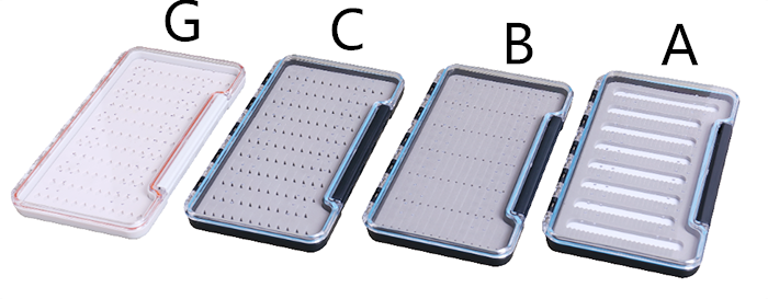 1 PC Plastic Waterproof Single-sided Fly Fishing Box Bait Box Blue