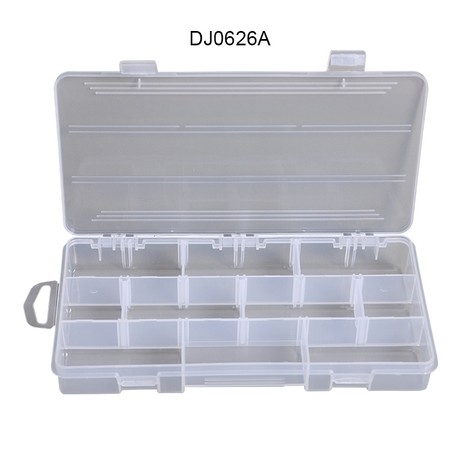 Adjustable Transparent Plastic Fishing Gear Storage Box