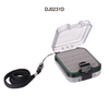 1PC Transparent&Blue+Black Two-Sided Waterproof ABS Fly Fishing Box 9.8*7.3*3.6cm